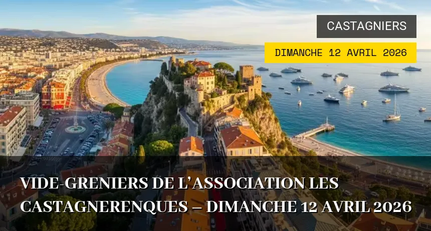 Affiche de l'événement : Vide-greniers de l&rsquo;Association les Castagnerenques – Dimanche 12 Avril 2026