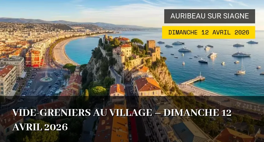 Affiche de l'événement : Vide-greniers au Village – Dimanche 12 Avril 2026