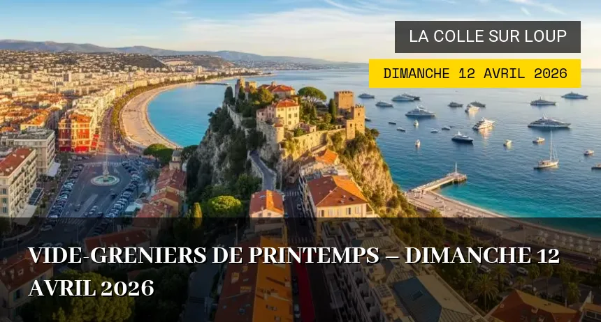 Affiche de l'événement : Vide-greniers de Printemps – Dimanche 12 Avril 2026