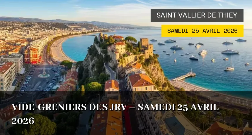 Affiche de l'événement : Vide-greniers des JRV – Samedi 25 Avril 2026