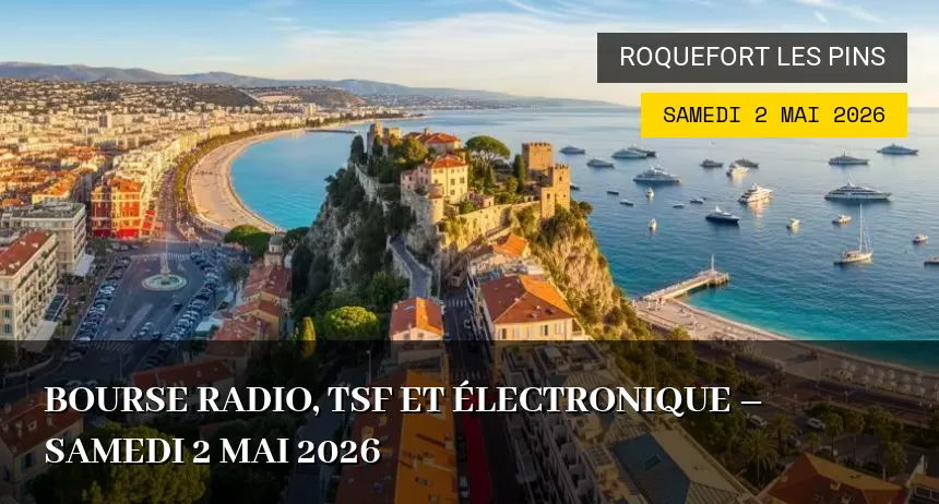Affiche de l'événement : Bourse Radio, TSF et Électronique – Samedi 2 Mai 2026