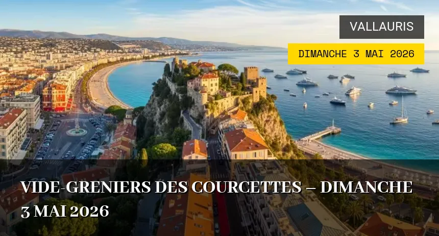Affiche de l'événement : Vide-greniers des Courcettes – Dimanche 3 Mai 2026