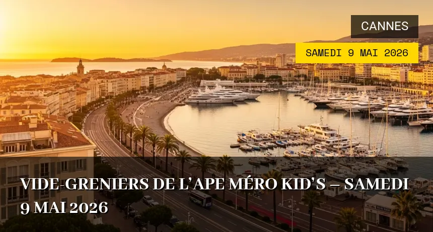 Affiche de l'événement : Vide-greniers de l&rsquo;APE Méro Kid&rsquo;s – Samedi 9 Mai 2026