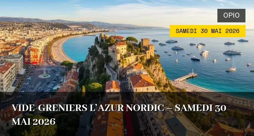 Affiche de l'événement : Vide-greniers L&rsquo;Azur Nordic – Samedi 30 Mai 2026
