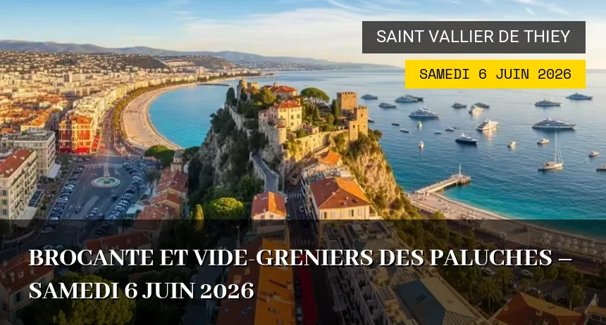 Affiche de l'événement : Brocante et Vide-greniers des Paluches – Samedi 6 Juin 2026