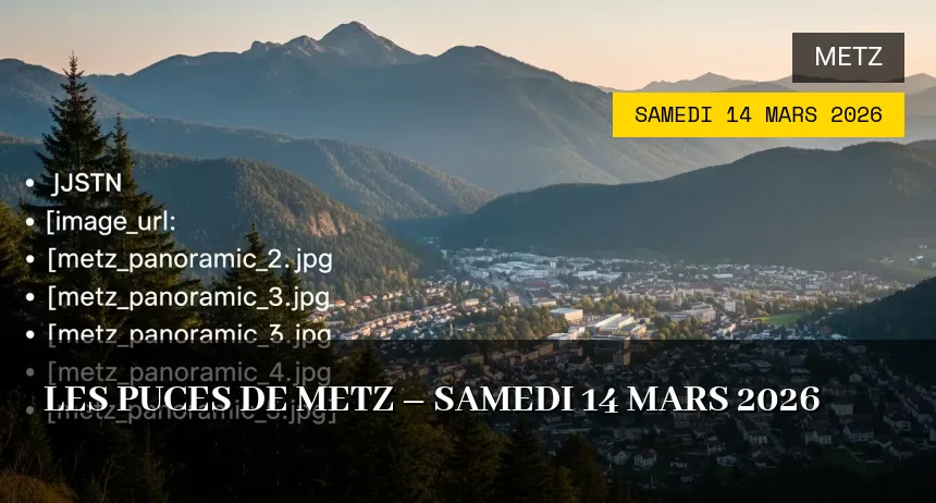 Affiche de l'événement : Marché aux Puces de Metz – Samedi 6 Juin 2026