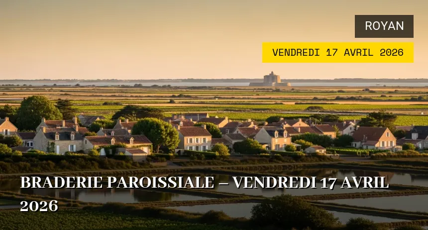 Affiche de l'événement : Braderie Paroissiale – Vendredi 17 Avril 2026