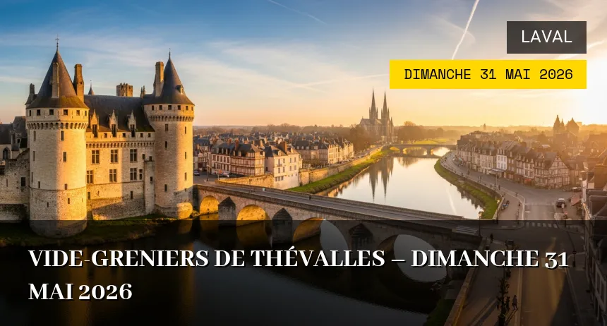 Affiche de l'événement : Vide-greniers de Thévalles – Dimanche 31 Mai 2026