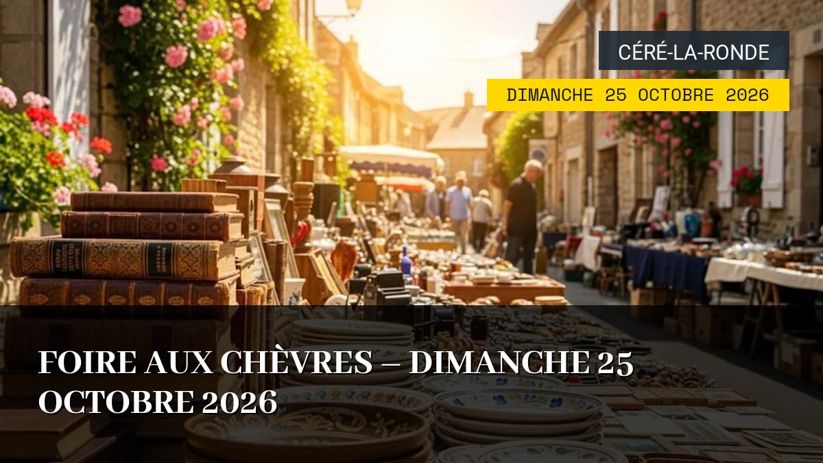 Foire aux chèvres – Dimanche 25 Octobre 2026