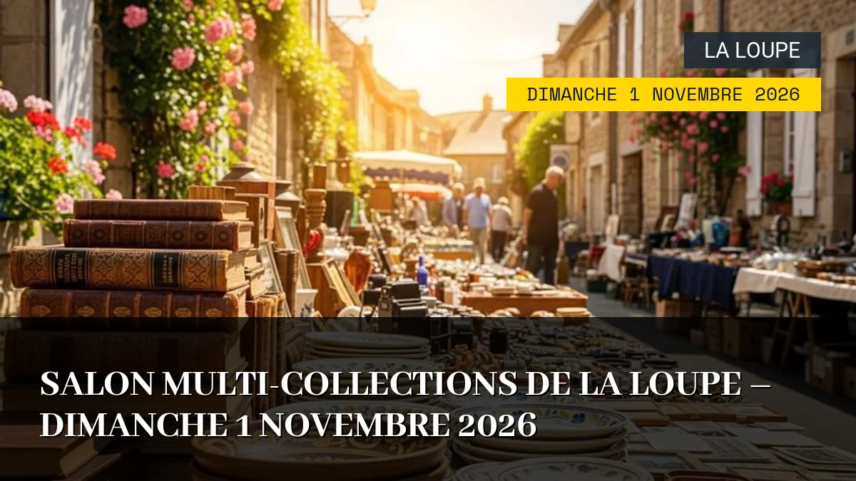 Salon Multi-Collections de La Loupe – Dimanche 1 Novembre 2026